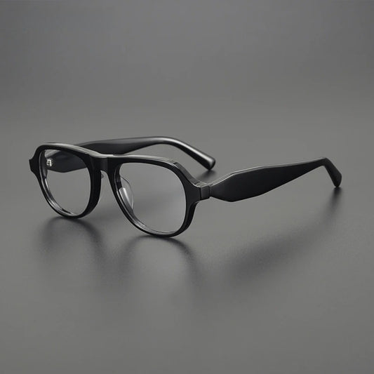 Acetate Chunky Square Eyeglasses | Bold Retro Optical Frames – CINILY UK