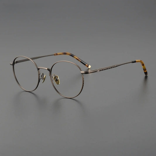Titanium Wire Round Prescription Eyeglasses | Ultra-Light Optical Frame for Rx Lenses – CINILY UK
