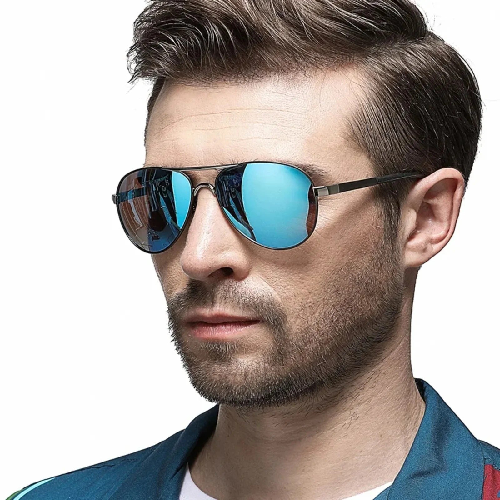 Pilot Polarized Mirror UV400 Sunglasses | HD Driving Aviator Shades – CINILY UK additional product view