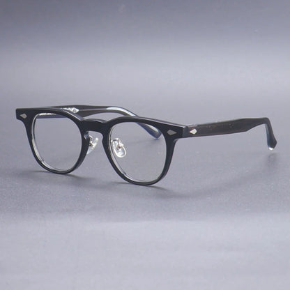 Acetate Keyhole Panto Prescription Eyeglasses | Retro Optical Frame for Rx Lenses – CINILY UK side view