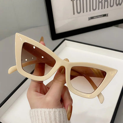 Plastic Oversized Cat Eye Sunglasses