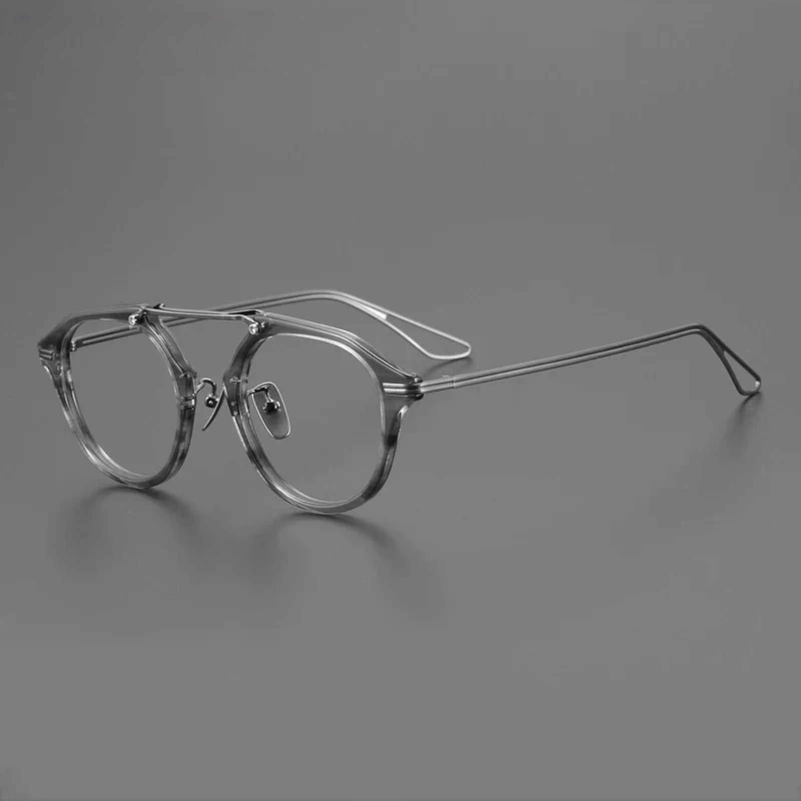 Titanium Acetate Pilot Prescription Eyeglasses | Affordable Rx Glasses Online – CINILY UK side view