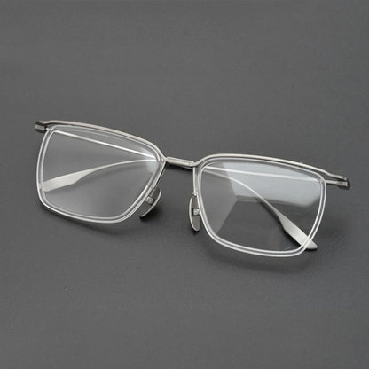 Titanium Square Eyeglasses