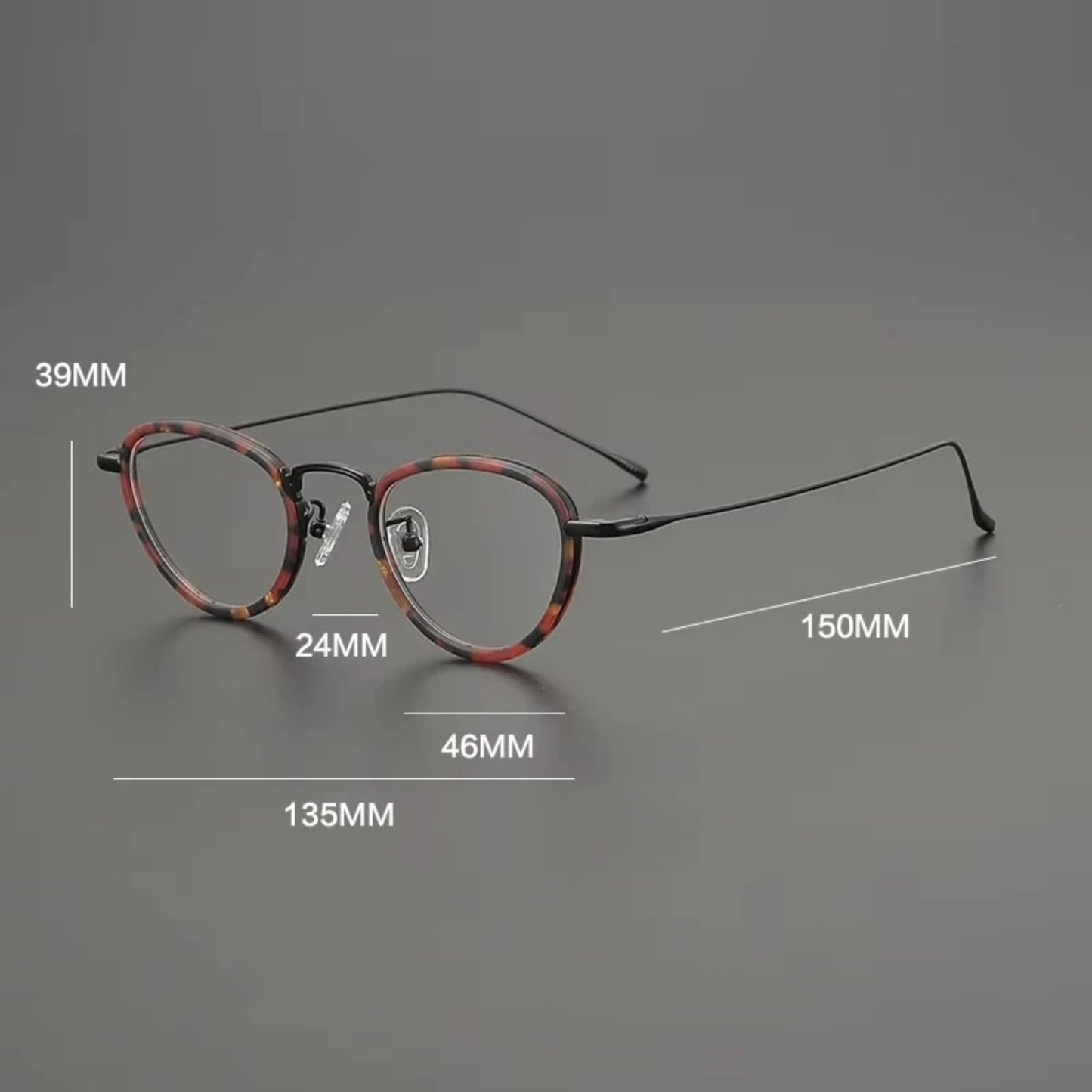Titanium Cat Eye Prescription Eyeglasses