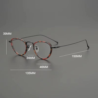 Titanium Cat Eye Prescription Eyeglasses