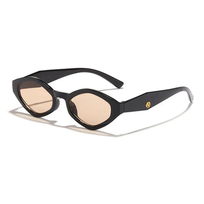 Plastic Irregular Cat Eye UV400 Sunglasses