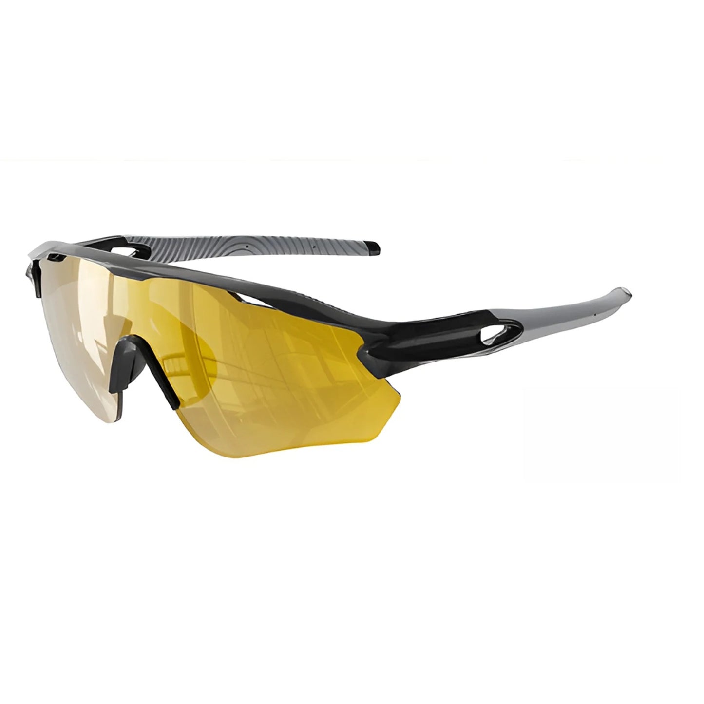TR90 Half-Rim Windproof Sports Sunglasses for Cycling, Hiking and Outdoor Use