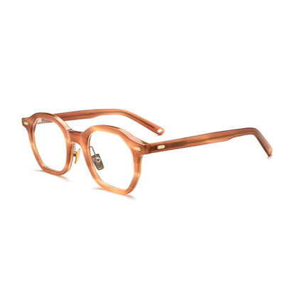 Classic Acetate Square Prescription Eyeglasses | Korea Optical Frame for Rx Lenses – CINILY UK temple detail