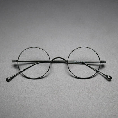 Petite Titanium Wire Round Prescription Eyeglasses | Ultra-Light Optical Frame for Rx Lenses – CINILY UK