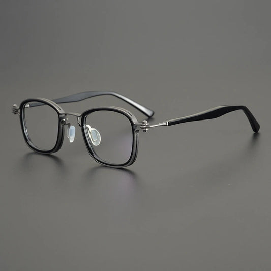 Alloy Blue Square Prescription Eyeglasses | Lightweight Optical Frame for Rx Lenses – CINILY UK