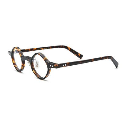 Acetate Patchwork Round Prescription Eyeglasses | Retro Designer Optical Frames – CINILY UK