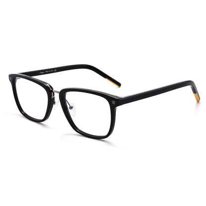 Crystal Acetate Square Prescription Eyeglasses | Transparent Optical Frame for Rx Lenses – CINILY UK