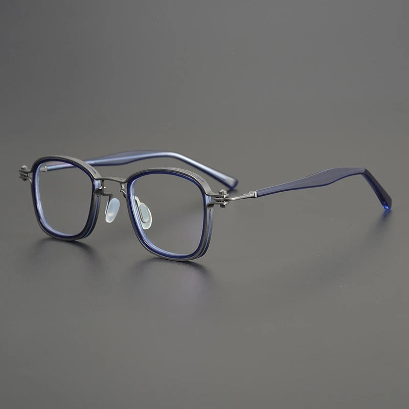 Alloy Blue Square Eyeglasses