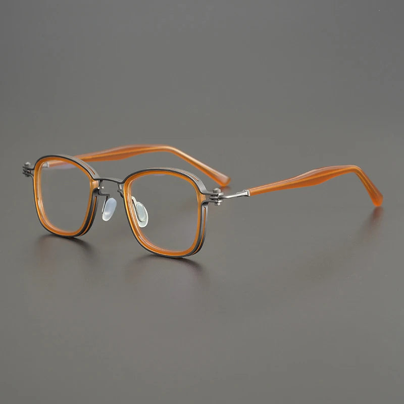 Alloy Blue Square Eyeglasses