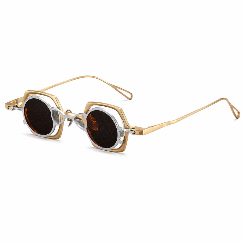 2-in-1 Magnetic Clip-On Pure Titanium Eyeglasses with Polarised Sun Clip