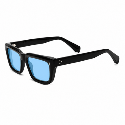 Vintage Thick Acetate Polarised Sunglasses | UV400 | Retro Square side view