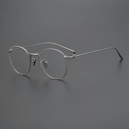 Titanium Wire Round Prescription Eyeglasses | Ultra-Light Optical Frame for Rx Lenses – CINILY UK lens detail
