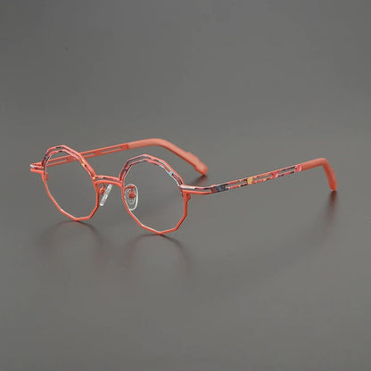 Titanium Round Prescription Eyeglasses | Lightweight Retro Rx Glasses Online – CINILY UK side view