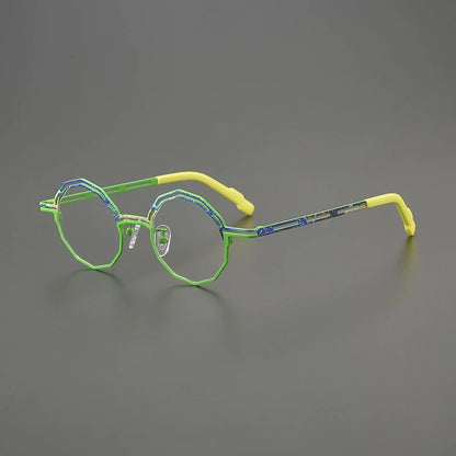 Titanium Round Prescription Eyeglasses | Lightweight Retro Rx Glasses Online – CINILY UK front view