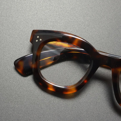 Vintage Handmade Acetate Square Optical Glasses Frame with a Lightweight Fit
