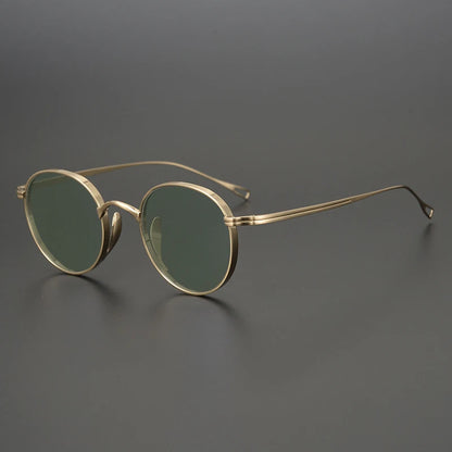 Ultra-Light Pure Titanium Polarised Sunglasses | Vintage Round additional product view