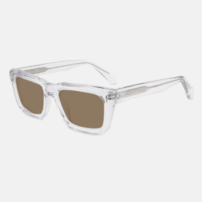 Vintage Thick Acetate Polarised Sunglasses | UV400 | Retro Square additional product view