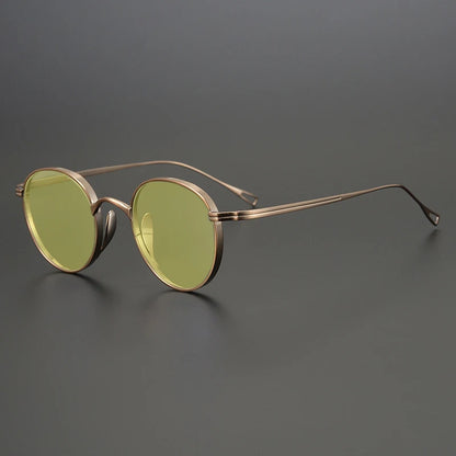 Ultra-Light Pure Titanium Polarised Sunglasses | Vintage Round additional product view