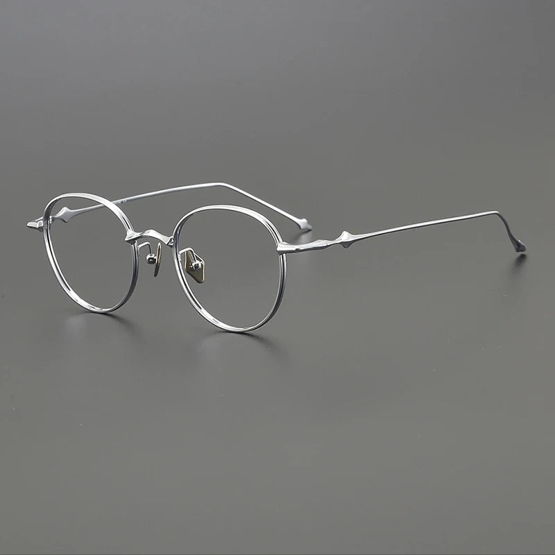 Titanium Ultra-Light Titanium Round Eyeglasses