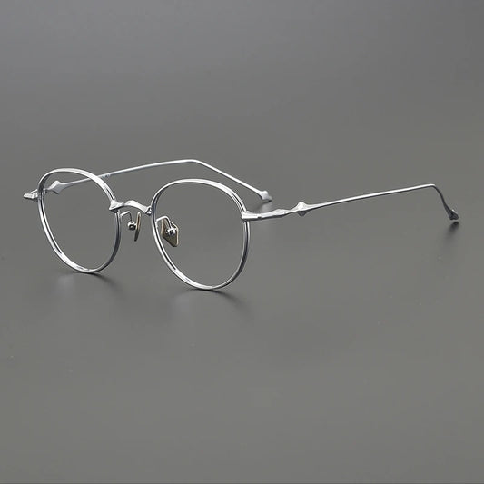 Ultra-Light Titanium Round Prescription Eyeglasses | Vintage Optical Frame for Rx Lenses – CINILY UK