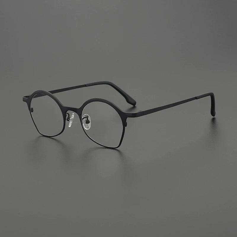 Titanium Matte Panto Eyeglasses