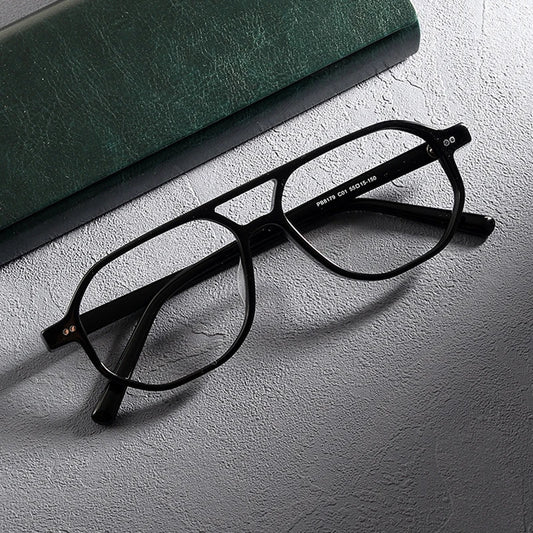Acetate Tortoise Pilot Prescription Eyeglasses | Retro Optical Frame for Rx Lenses – CINILY UK