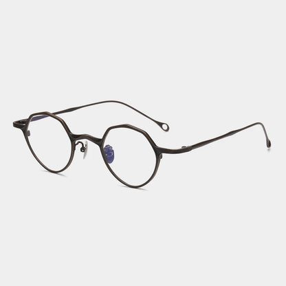 Titanium Small-Fit Round Prescription Eyeglasses | Ultra-Light Retro Rx Glasses – CINILY UK