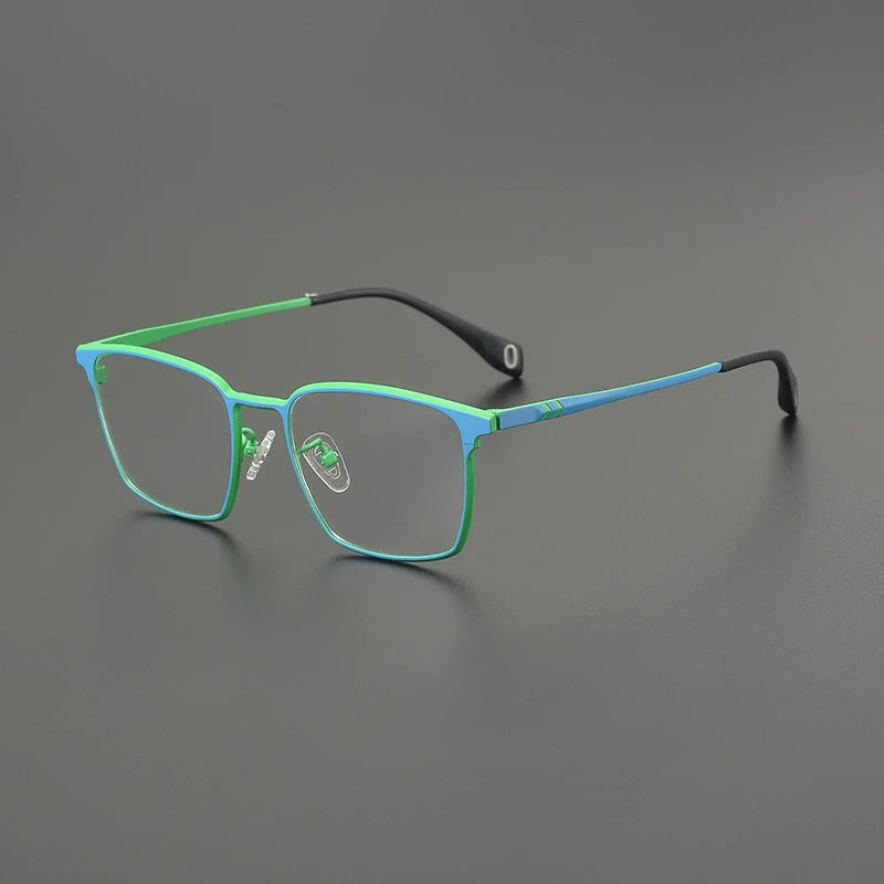 Titanium Neon Square Prescription Eyeglasses