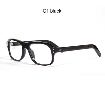 Retro Rectangle Acetate Glasses | Kingsman-Inspired Frame