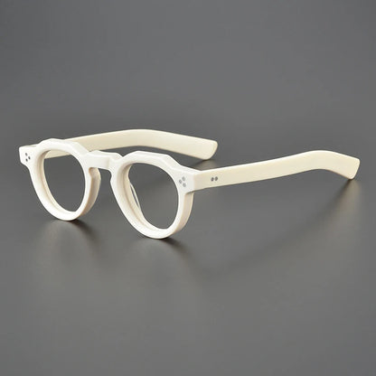 Vintage Small Round Acetate Glasses Frame | Prescription-Ready additional product view