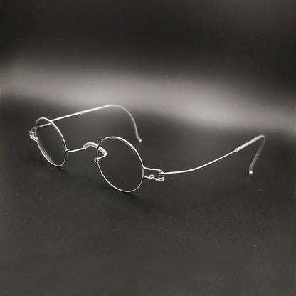 Vintage Handmade Small Round Prescription Glasses – Anti-Blue Light