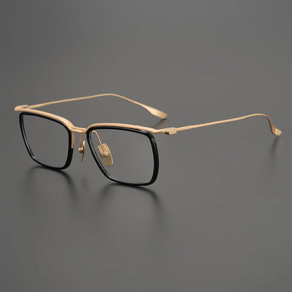Titanium Square Eyeglasses
