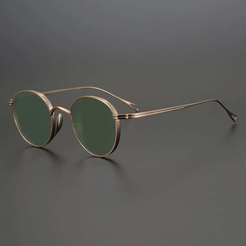 Ultra-Light Pure Titanium Polarised Sunglasses | Vintage Round additional product view