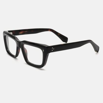 Vintage Thick Acetate Square Prescription Eyeglasses Frame additional product view