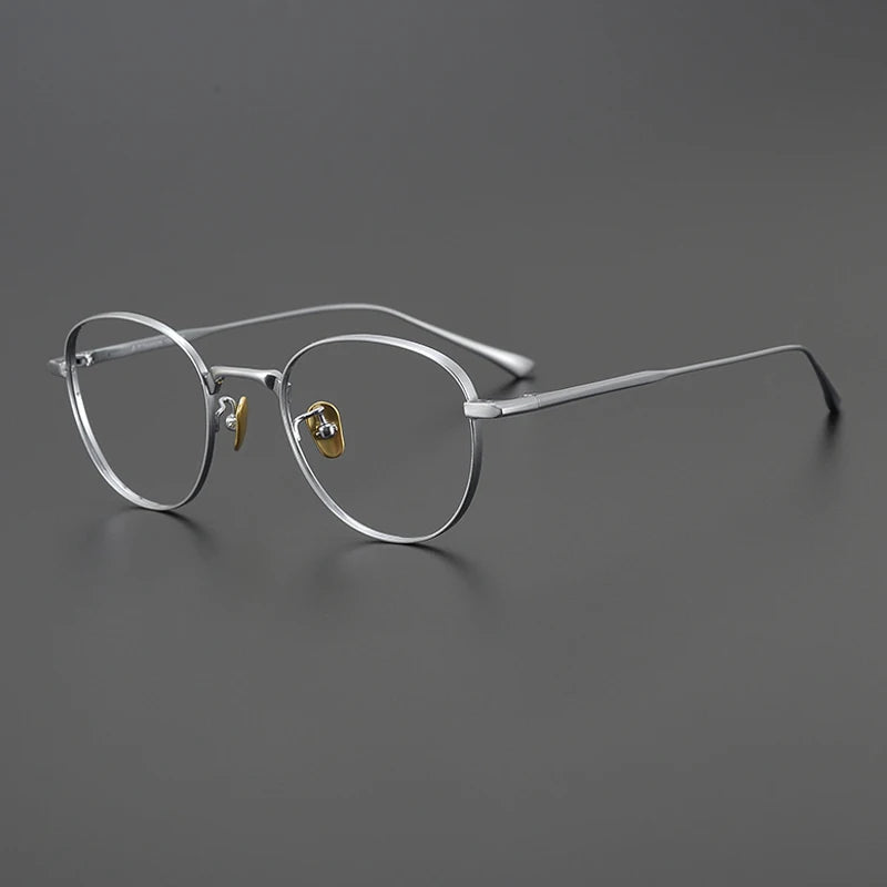 Titanium Small Geometric Eyeglasses