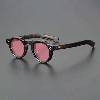 Vintage Polarised Acetate Sunglasses with UV400 Protection for a Small Fit