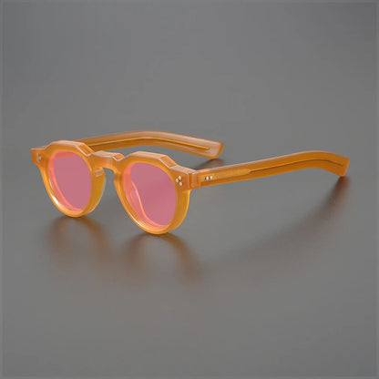 Vintage Polarised Acetate Sunglasses with UV400 Protection for a Small Fit