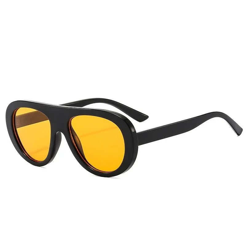 Candy Pilot UV400 Sunglasses | Bold Retro Unisex Shades – CINILY UK - Amber