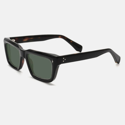 Vintage Thick Acetate Polarised Sunglasses | UV400 | Retro Square additional product view