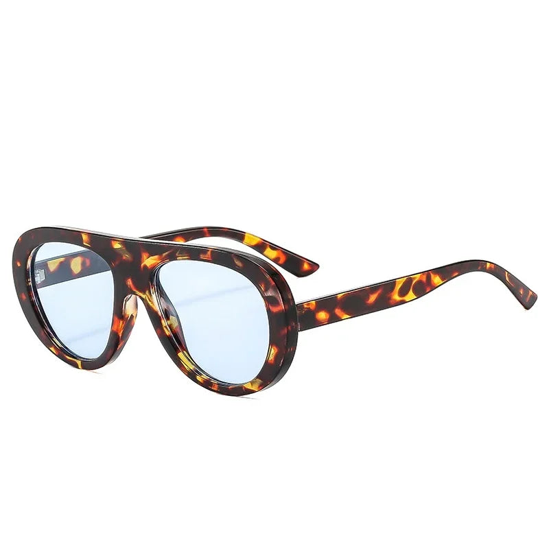 Candy Pilot UV400 Sunglasses | Bold Retro Unisex Shades – CINILY UK - Blue