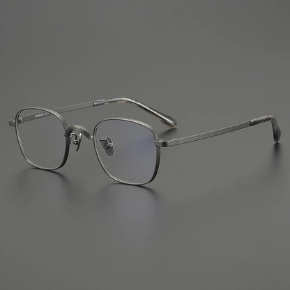 Titanium Square Prescription Eyeglasses