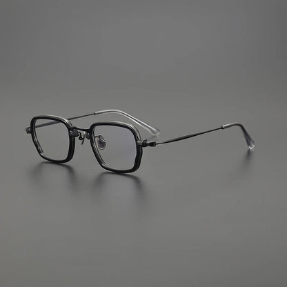 Titanium Acetate Two-Tone Square Prescription Eyeglasses | Lightweight Designer Rx Glasses – CINILY UK