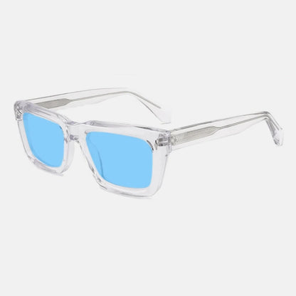 Vintage Thick Acetate Polarised Sunglasses | UV400 | Retro Square additional product view