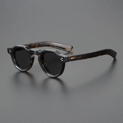 Vintage Polarised Acetate Sunglasses with UV400 Protection for a Small Fit