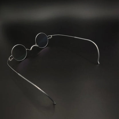 Vintage Handmade Small Round Prescription Glasses – Anti-Blue Light